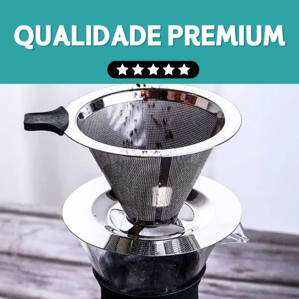 Filtro Coador De Café Inox Reutilizável